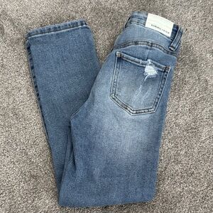 Kendall & Kylie Faded Blue Denim Jeans